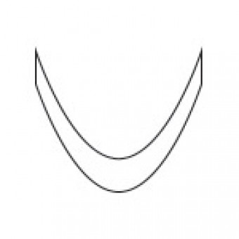 Smile Line Deep French Silver 